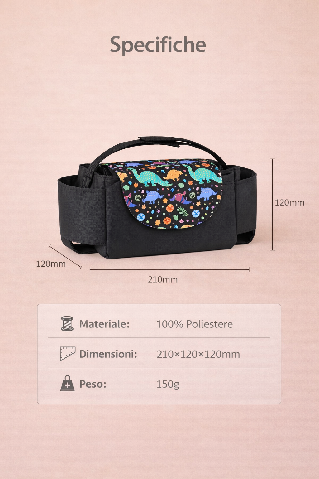 Organizer Passeggino Multiuso– Borsa Porta Oggetti Mamma & Baby